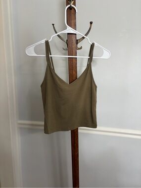 Dry Goods Olive V-Neck Double-Strap Cami